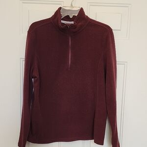 Eddie Bauer Ultra Soft Fleece Polartec  Quarter Zip Pullover NEW wo Tag